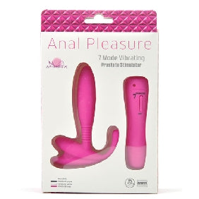 7 Speed Silicone Anal Vibrator (Pink)